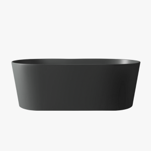 black oval stone resin bathtub