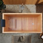 Japanese Ofuro Wooden Bathtub