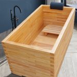 Japanese Ofuro Wooden Bathtub