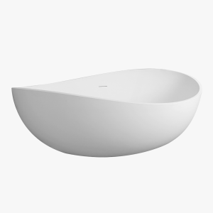 modern freestanding stone resin bathtub