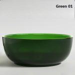 green round transparent resin bathtub