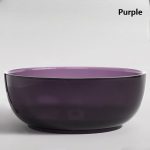 purple round transparent resin bathtub