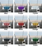 rectangular transparent resin bathtub color options