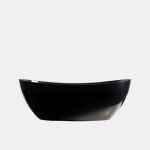 oval black granite bathtub