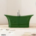 modern style transparent resin bathtub